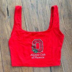 OHIO STATE x Bottled Blonde Cropped Tank Top